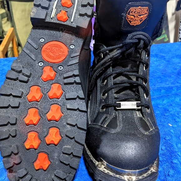 Milwaukee Leather Motorcycle Boots | Unisex | Black | Size 10.5 US - Picture 4 of 11